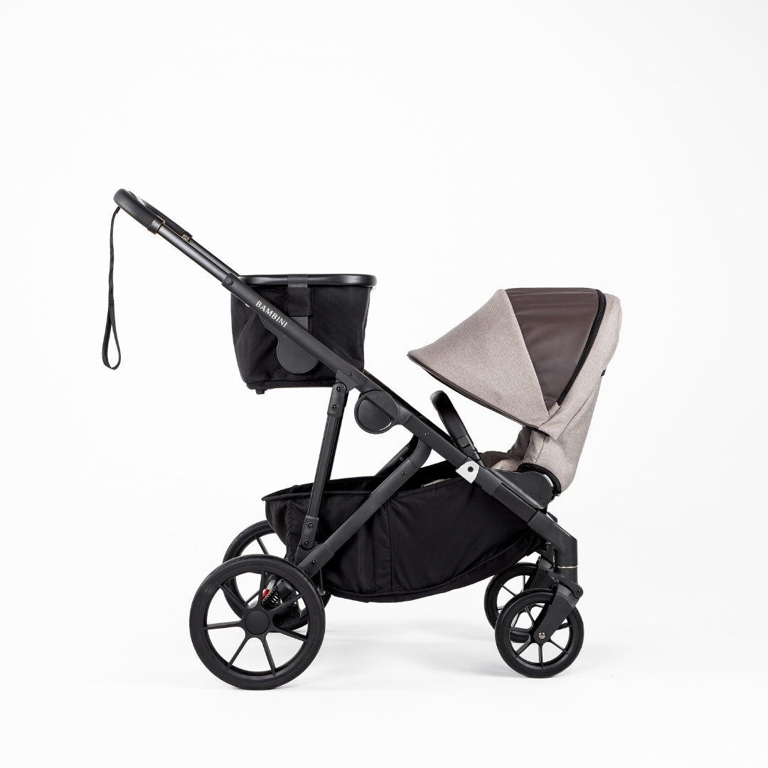 LISBON Single-to-Double Pram Sofia Mocha