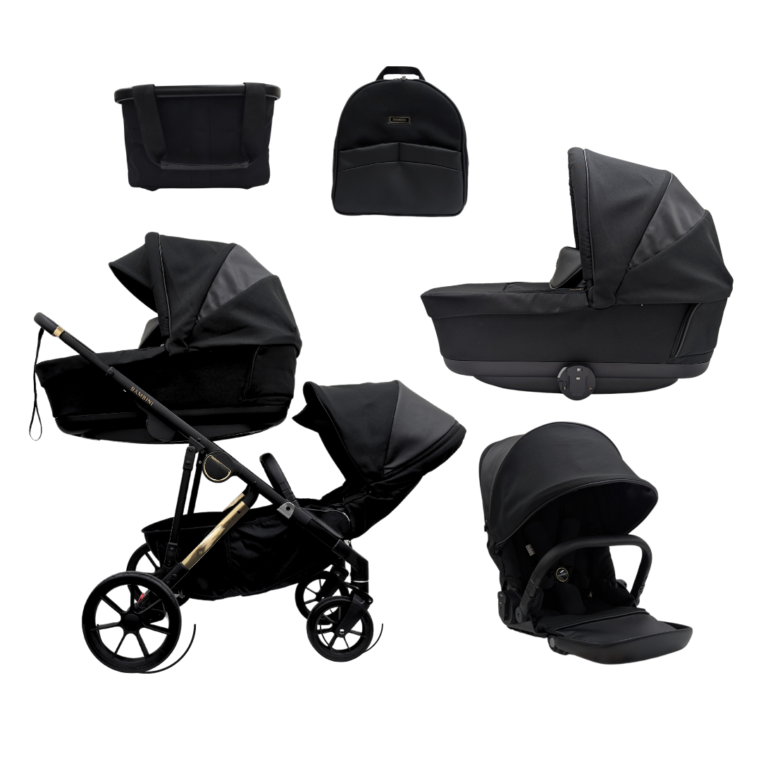 LISBON Single-to-Double Pram Noah Gold