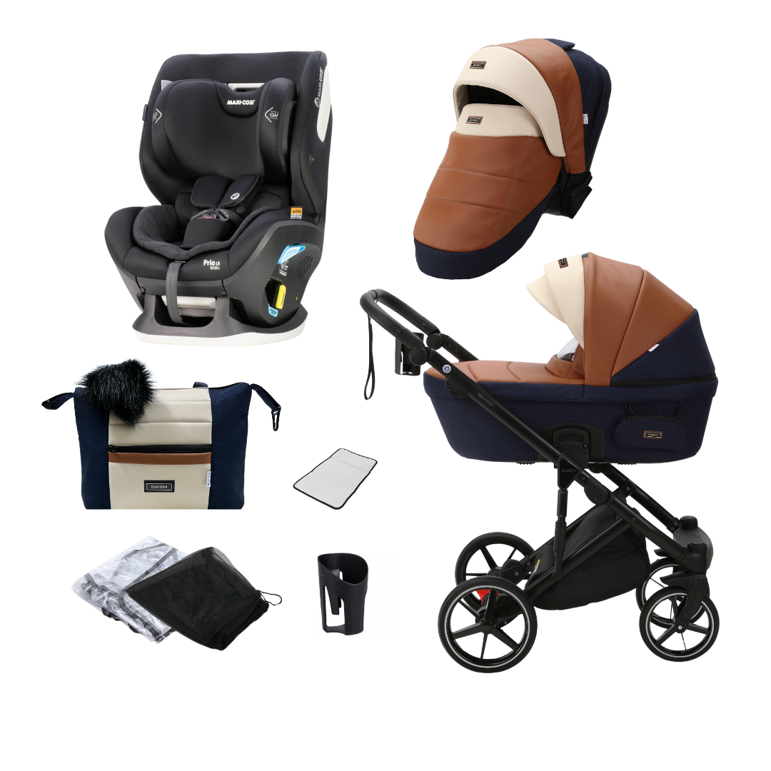 MILAN Peyton Pram Pria LX G CELL Car Seat Bundle Bambini Prams