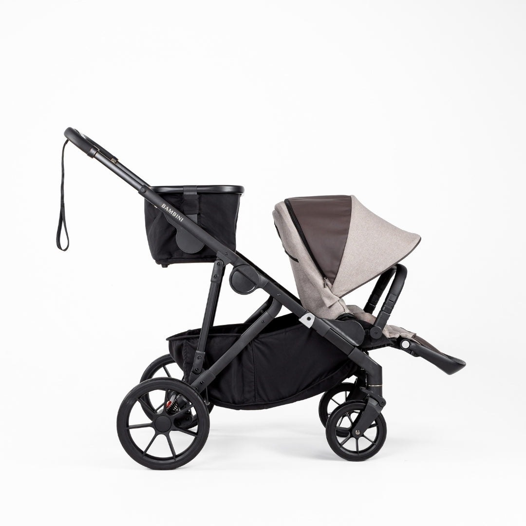 LISBON Single-to-Double Pram Sofia Mocha