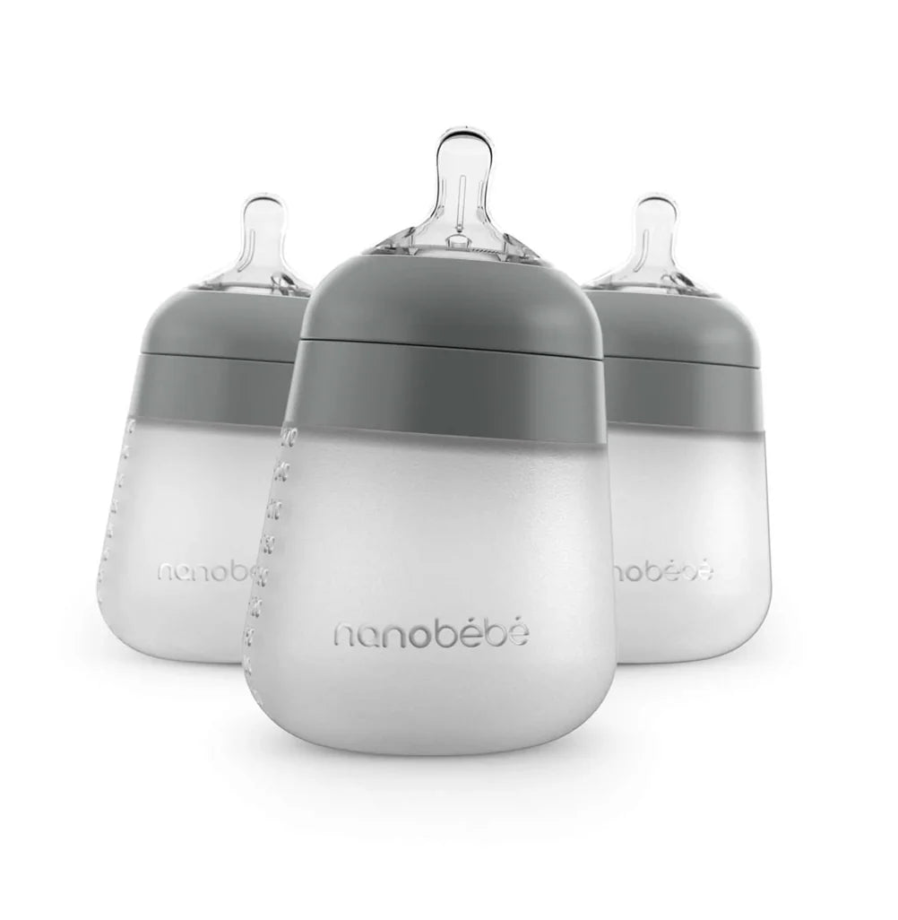 Nanobébé Flexy Silicone Bottle 3 Pack 270ml