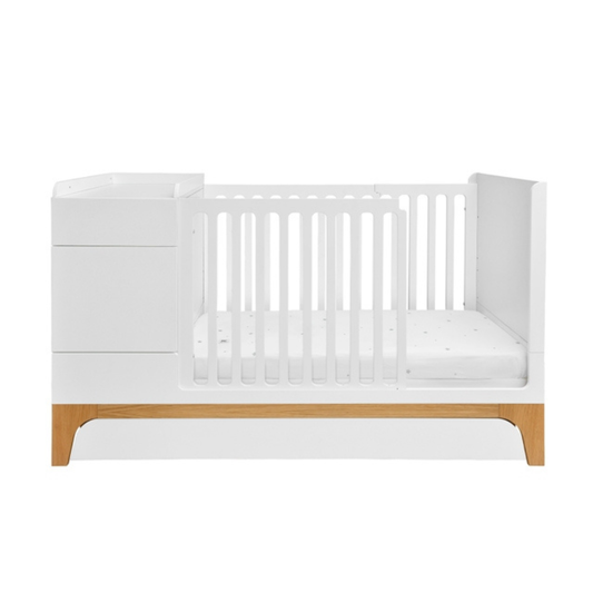 Ayven White Cot & Matching Underbed Drawer Bundle