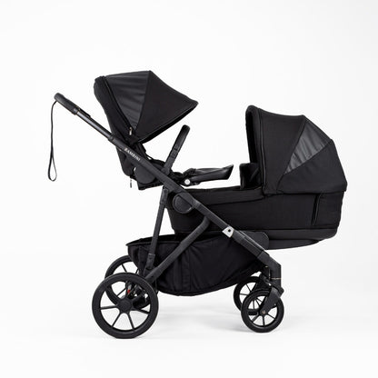 LISBON Single-to-Double Pram Noah Black