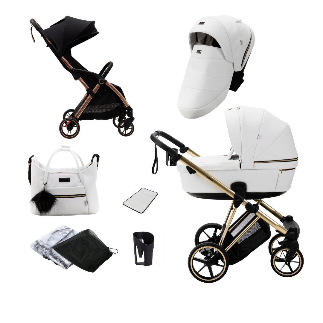 GENEVA Oskar Pram & PARIS Rose Travel Stroller