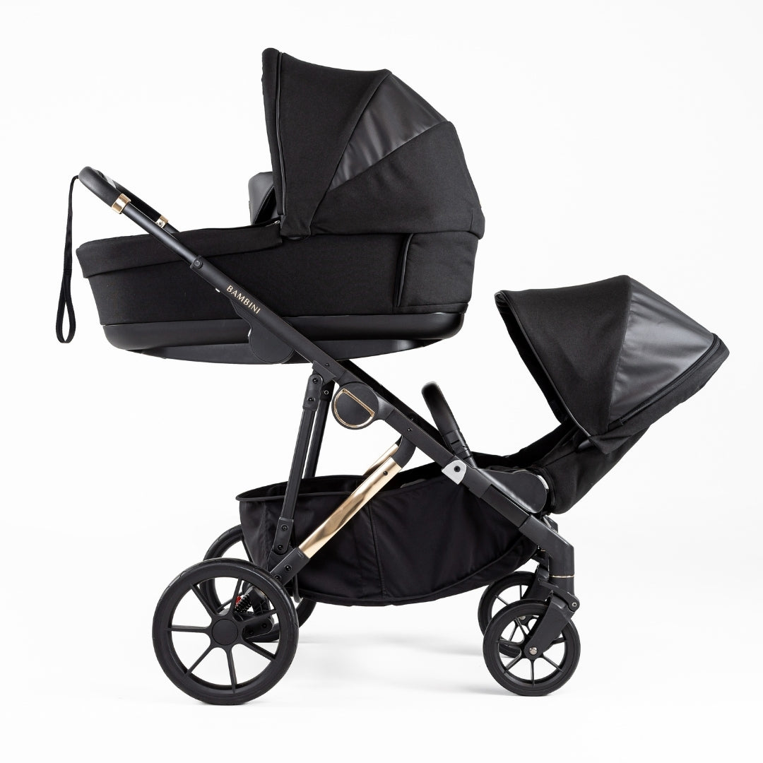 LISBON Single-to-Double Pram Noah Gold – Bambini Prams