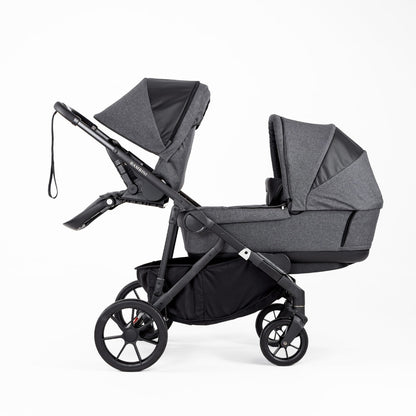 LISBON Single-to-Double Pram Henri Grey