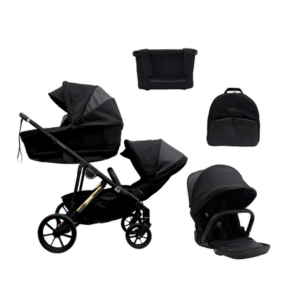 LISBON Single-to-Double Pram Noah Gold