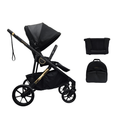 LISBON Single-to-Double Pram Noah Gold