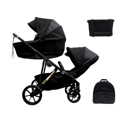 LISBON Single-to-Double Pram Noah Gold