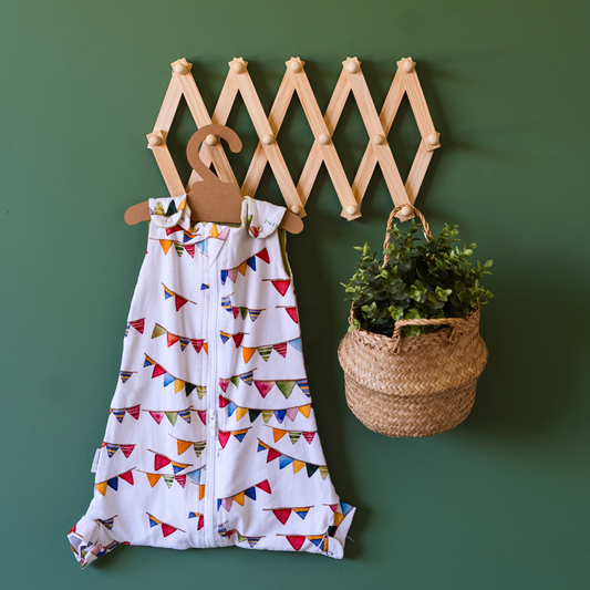 Rockinghorse Days 'Bunting' Organic Jersey Sleepbag (1 TOG)