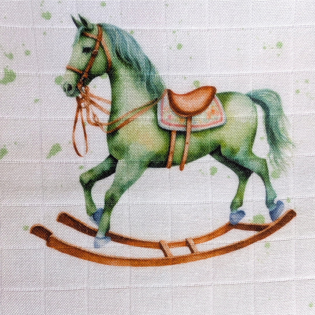Rockinghorse Days 'Horses' Organic Muslin Wrap