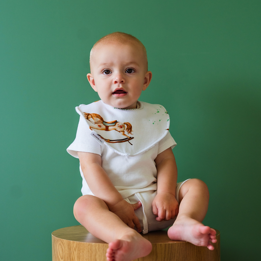 Rockinghorse Days Organic Dribble Bib (Set of 3)