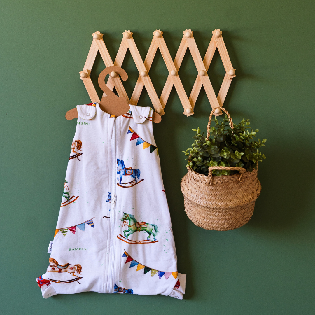 Rockinghorse Days 'Horses' Organic Jersey Sleepbag (1 TOG)