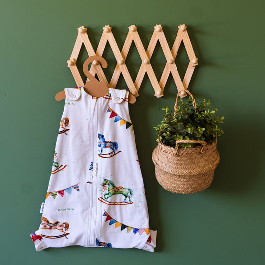 Rockinghorse Days 'Horses' Organic Jersey Sleepbag (1 TOG)