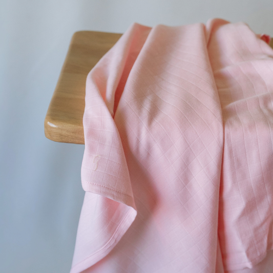 Rose Pink Organic Muslin Wrap