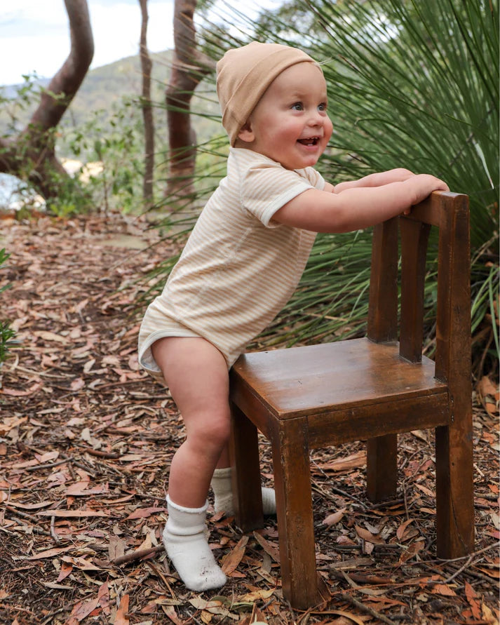 Fibre for Good Organic Cotton Beanie in Dark Brown