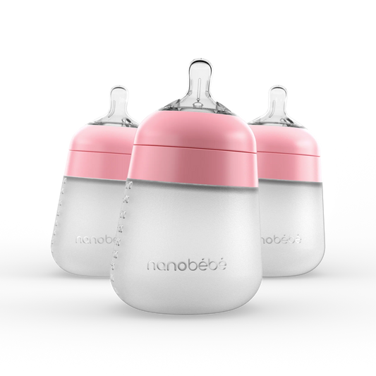 Nanobébé Flexy Silicone Bottle 3 Pack 270ml