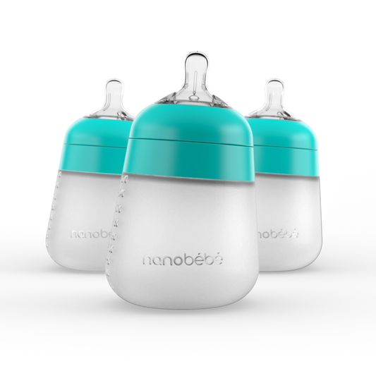 Nanobébé Flexy Silicone Bottle 3 Pack 270ml