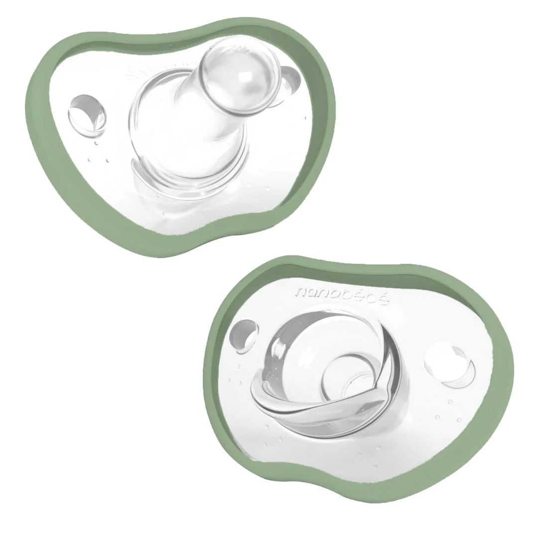 Nanobébé Flexy Silicon Pacifier 0-3m Twin Pack