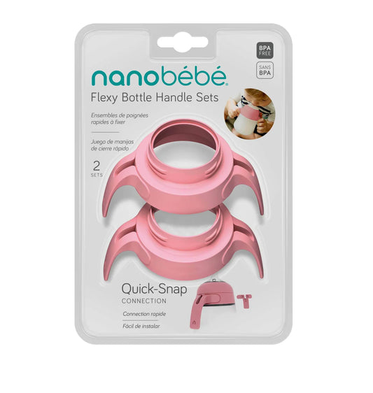 Nanobébé Silicone Bottle Handles 2 Pack